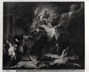 Laomedon gestraft door Apollo en Poseidon, 1707